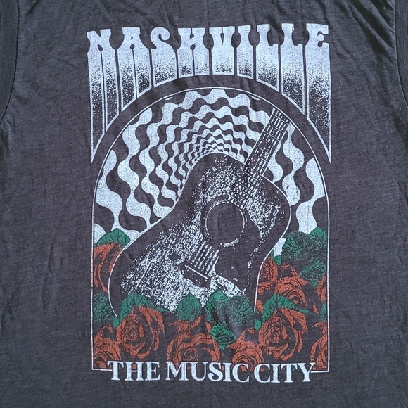 girl👩 Dangerous💥 "Nashville The Music🎶 City" Muscle💪Tee👕 - NWOT - Picture 3 of 13